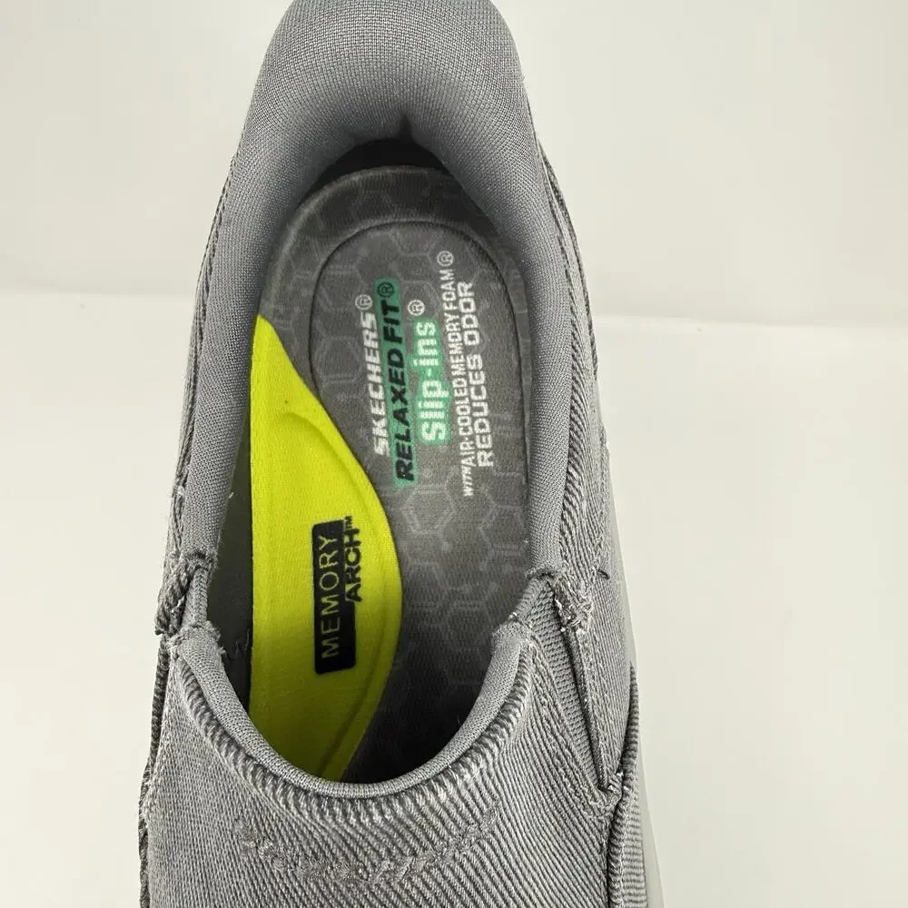 Skechers Slip-ins Meredayton Charcoal Men’s 9 Relaxed Fit Goodyear